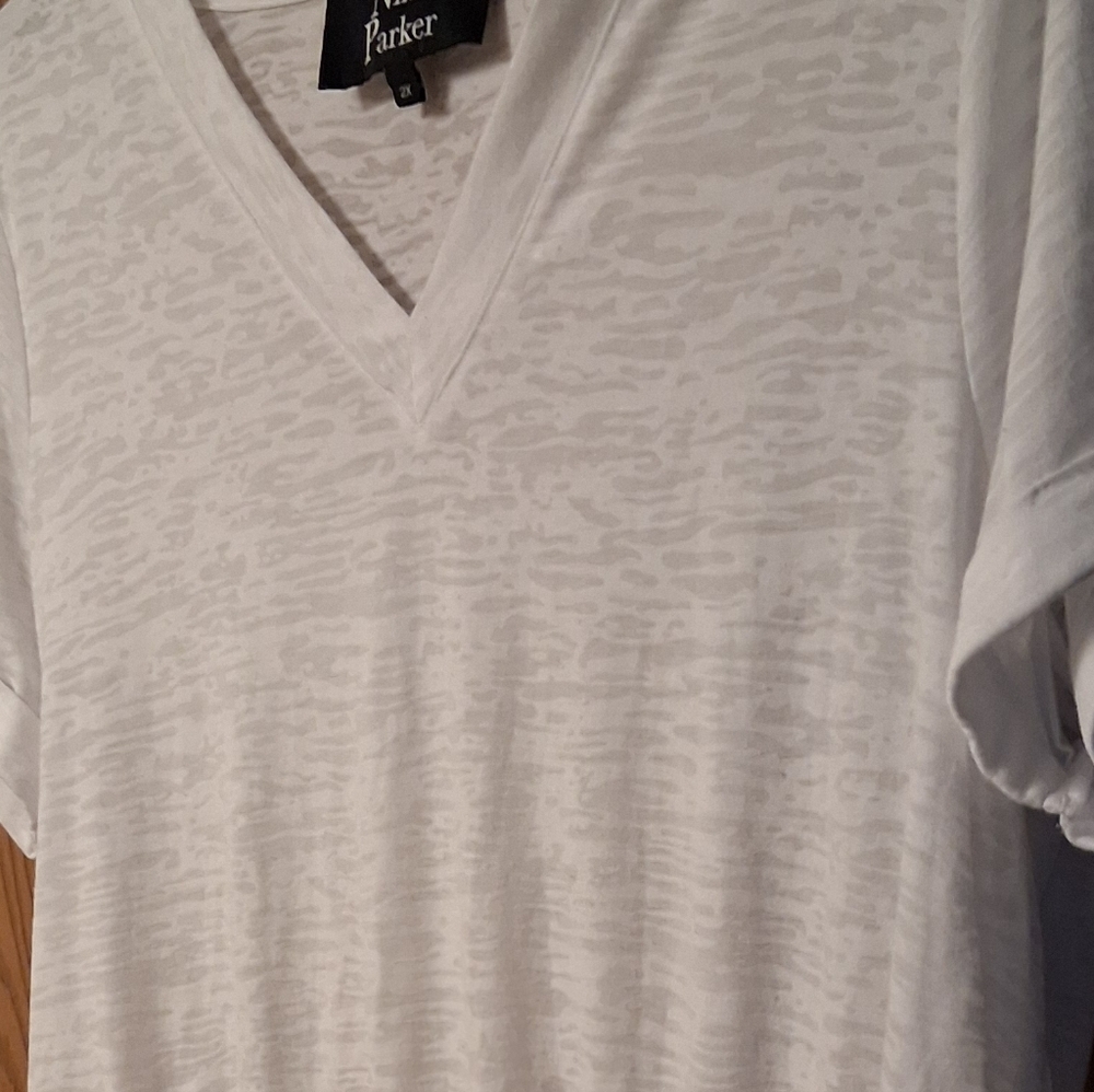 Parker White V-Neck Women's Body Suit